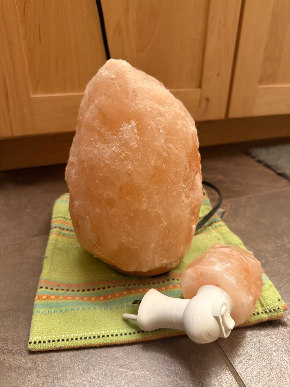 Himalayan Salt Lamp - with bonus salt lamp nightlight.